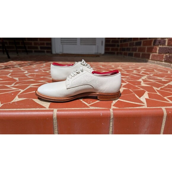 Prada Leather Derby Shoes- Off-White-Made in Italy -Y2K-Mens US 8 main image 14